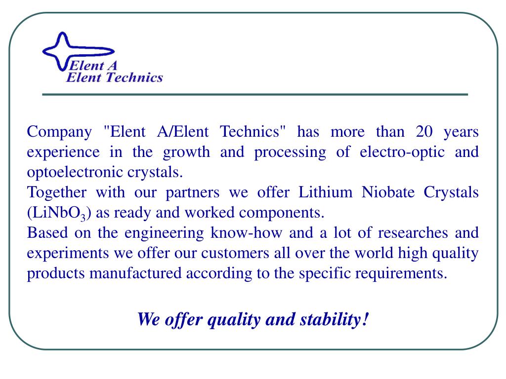 PPT LiNbO 3 crystals for Electrooptics and Optoelectronics