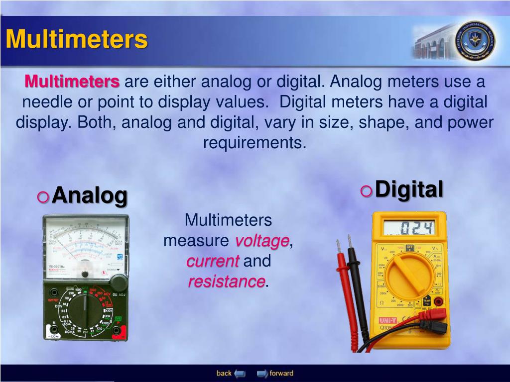 PPT and Multimeters PowerPoint Presentation, free download