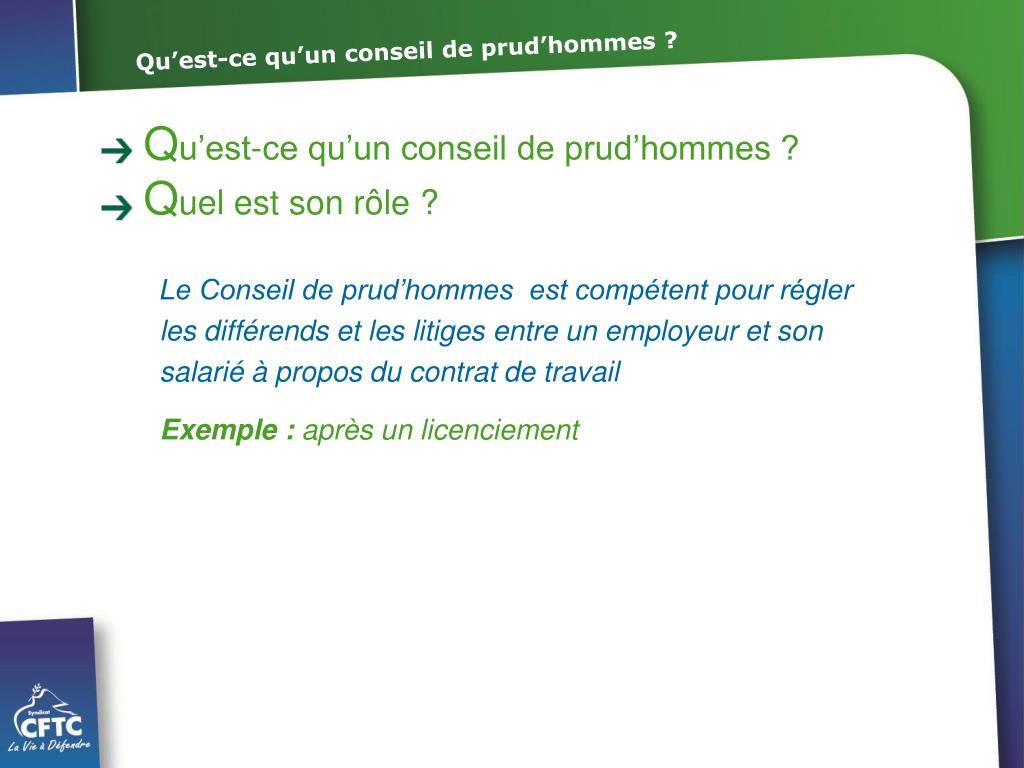 PPT Qu’est ce qu’un conseil de prud’hommes ? PowerPoint Presentation