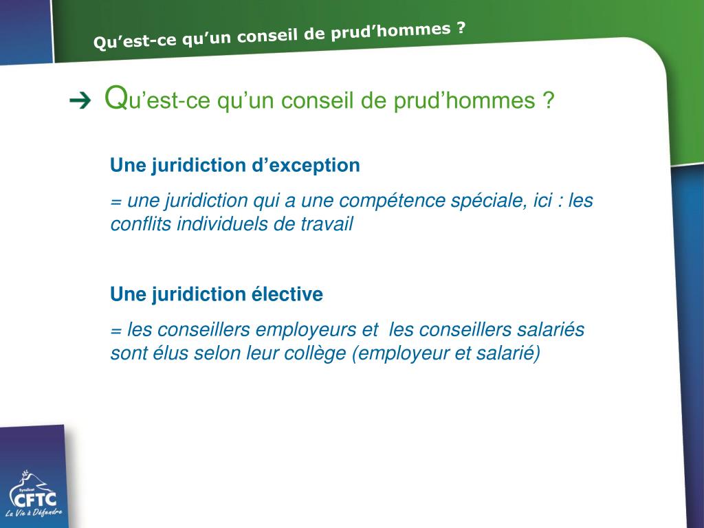 PPT Qu’est ce qu’un conseil de prud’hommes ? PowerPoint Presentation