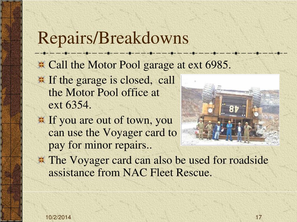 PPT Motor Pool Policies Permanently Assigned Vehicles PowerPoint Presentation ID5055444