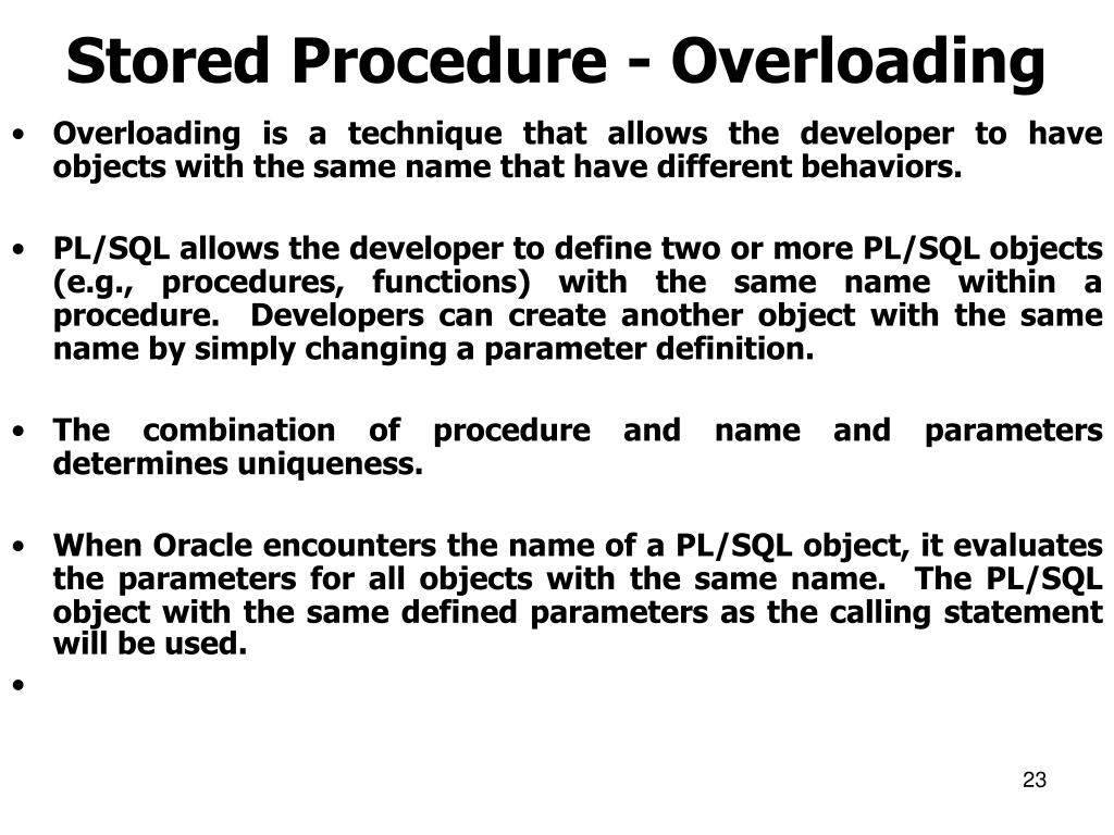 PPT Oracle stored procedures functions PowerPoint Presentation, free