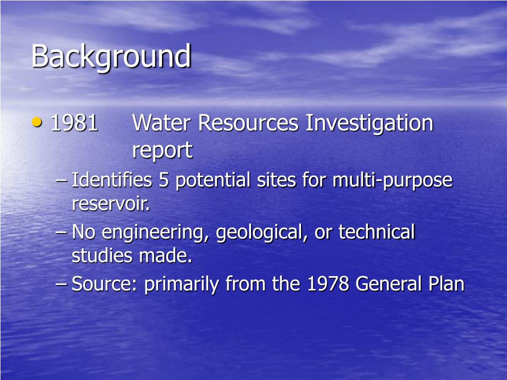 PPT Plum Creek Reservoir Water for a Better Tomorrow PowerPoint Presentation ID5059314