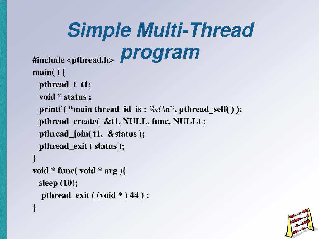 PPT MultiThread Programming PowerPoint Presentation, free download