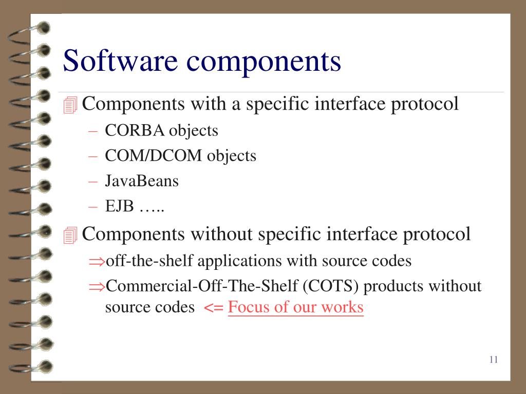PPT 現有軟體之重用技術與應用 Techniques and Applications of COTS Software Reuse