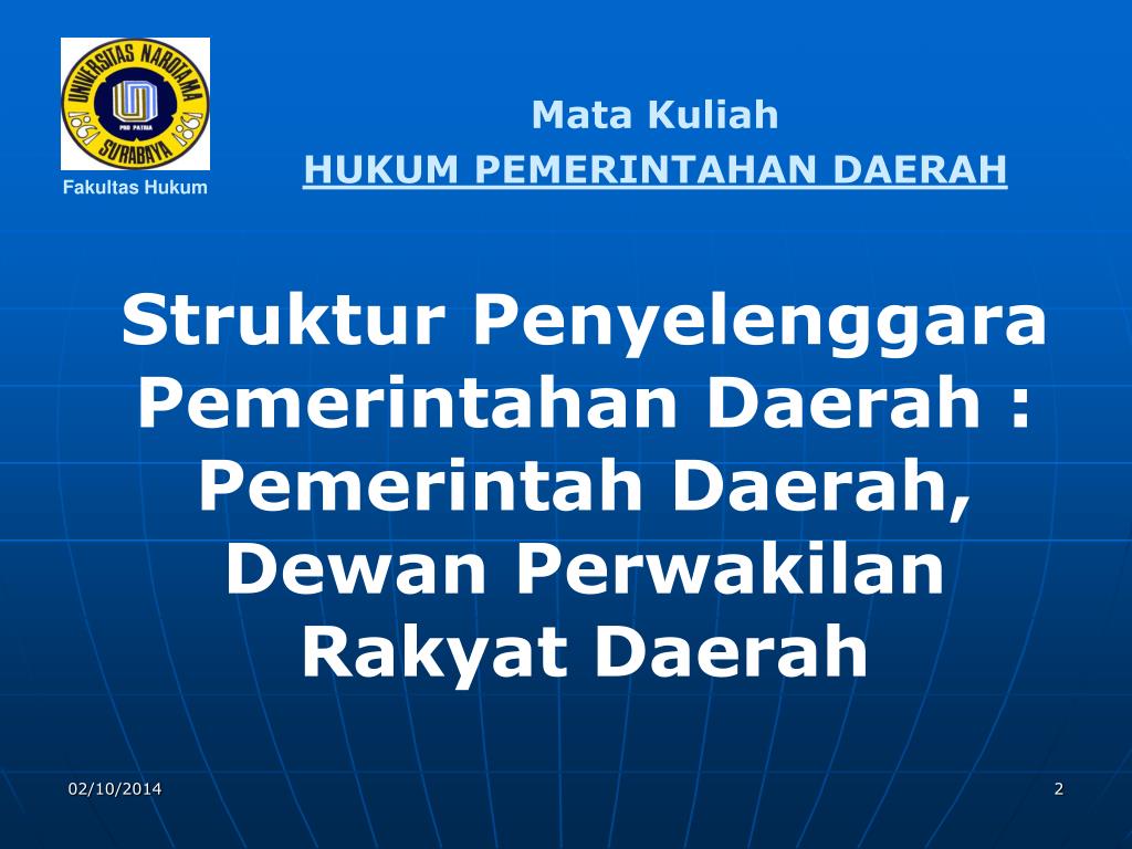 PPT Struktur Penyelenggara Pemerintahan Daerah Pemerintah Daerah