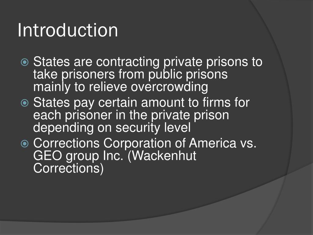 PPT Private/for profit prisons PowerPoint Presentation, free download ID5066146