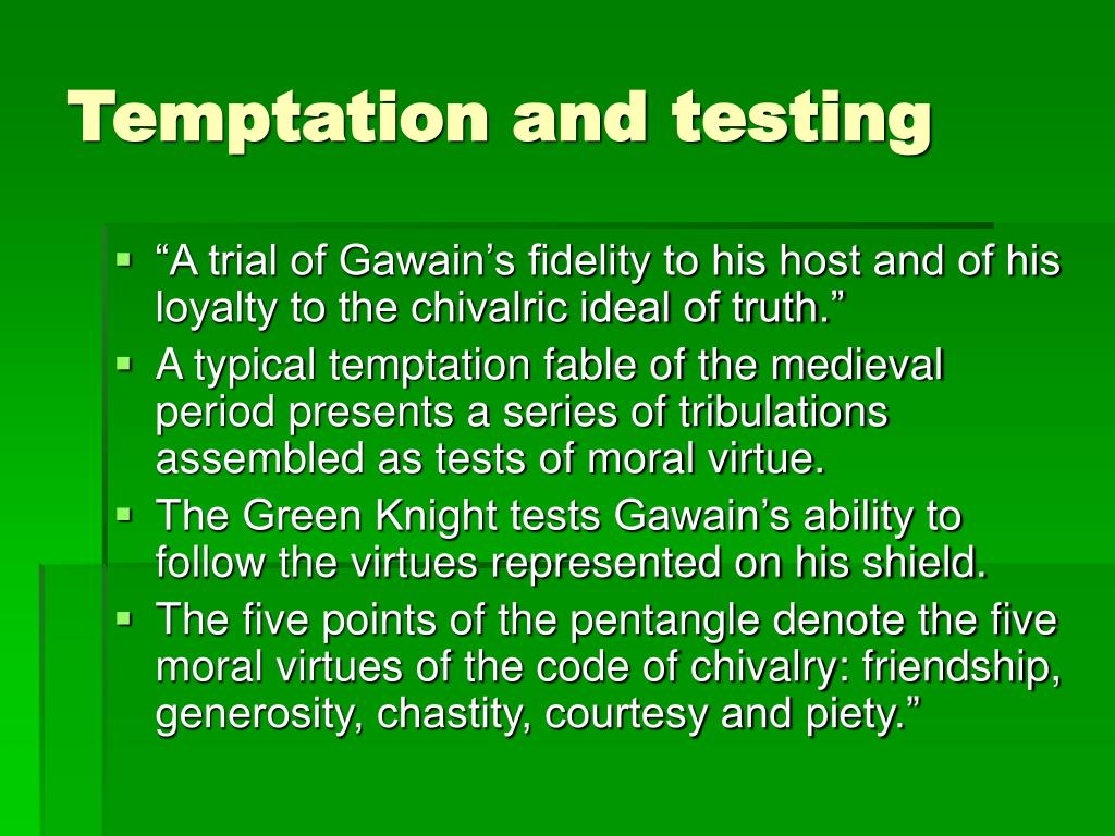 PPT Themes in Sir Gawain and the Green Knight PowerPoint Presentation