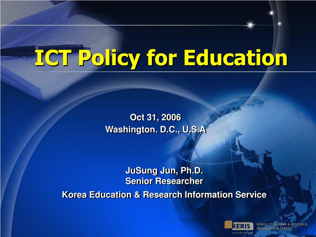 PPT ICT Policy for Education PowerPoint Presentation, free download