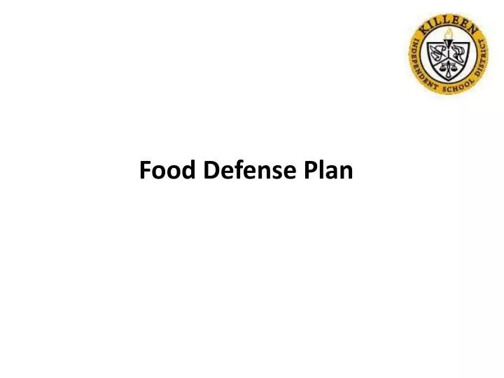 PPT Food Defense Plan PowerPoint Presentation, free download ID5072948