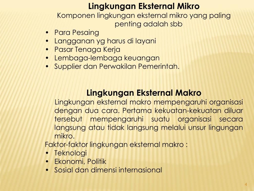 PPT Pertemuan3 MANAJER DAN LINGKUNGAN EKSTERNAL ORGANISASI