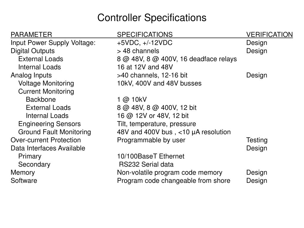 PPT NEPTUNE Power System Controller PowerPoint Presentation, free