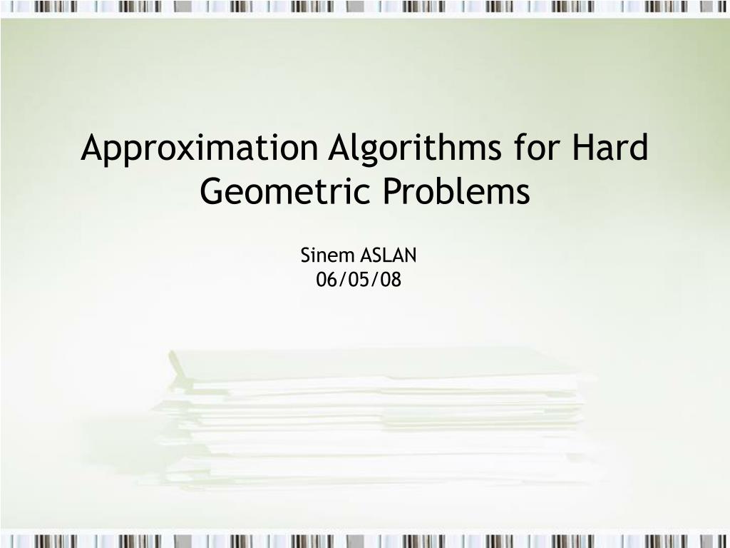 Algorithms for tsp