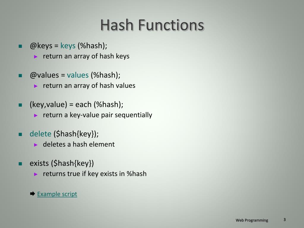 PPT Perl Variables Hash PowerPoint Presentation, free download ID
