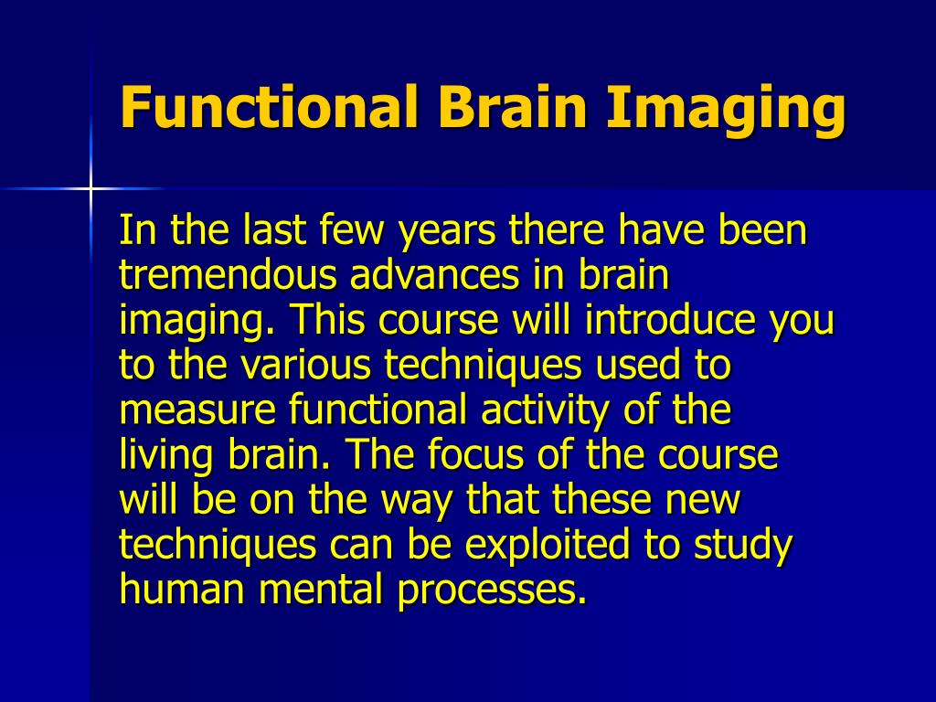 PPT Functional Brain Imaging PowerPoint Presentation, free download