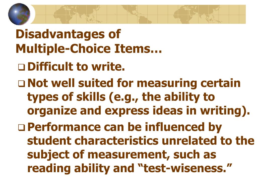 PPT Developing Multiple Choice Questions PowerPoint Presentation