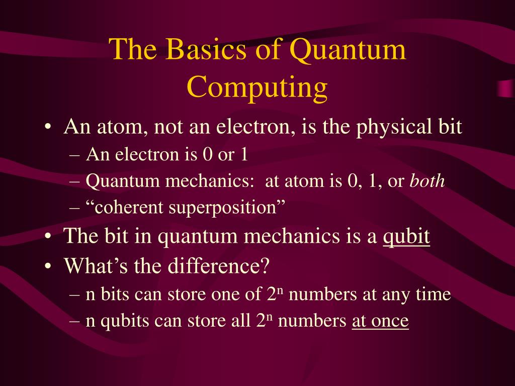 PPT Quantum Computing PowerPoint Presentation, free download ID5086058