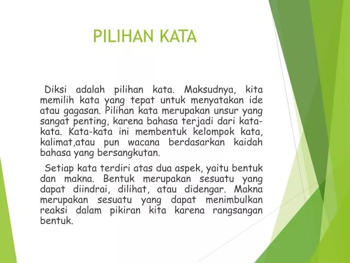 PPT PILIHAN KATA PowerPoint Presentation, free download ID5088112