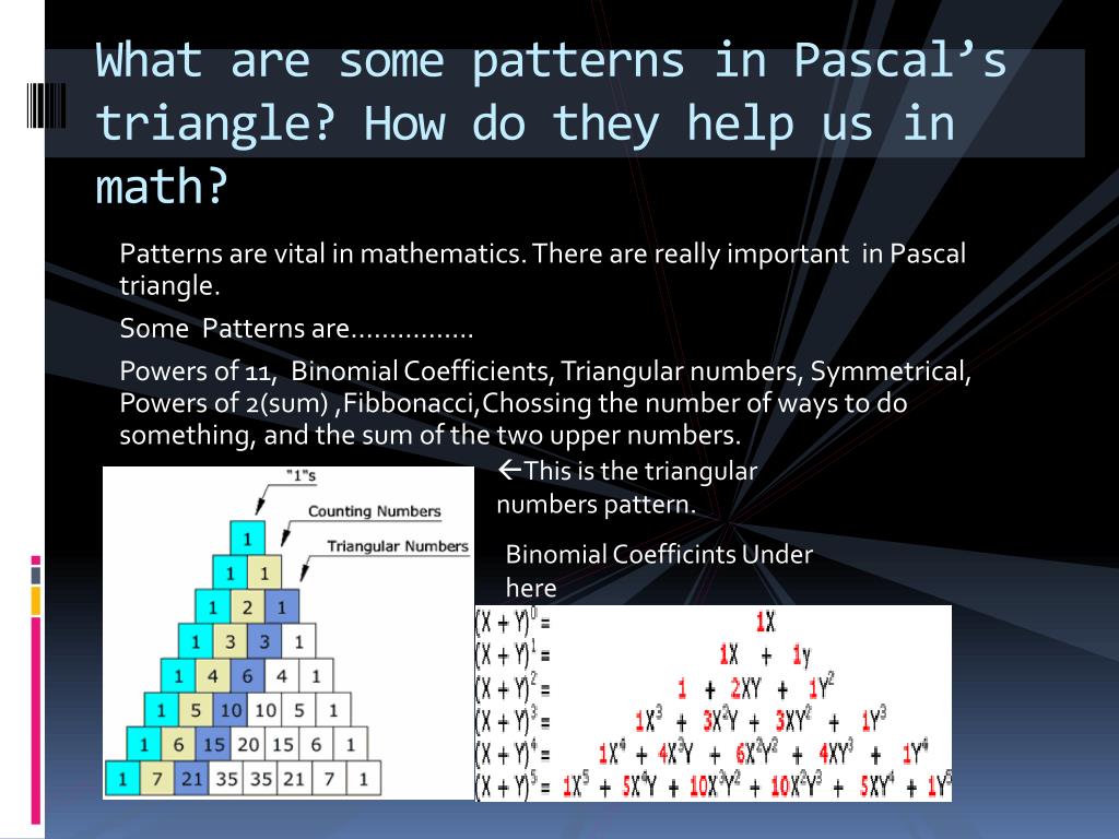 PPT Pascal’s Triangle PowerPoint Presentation, free download ID5089688