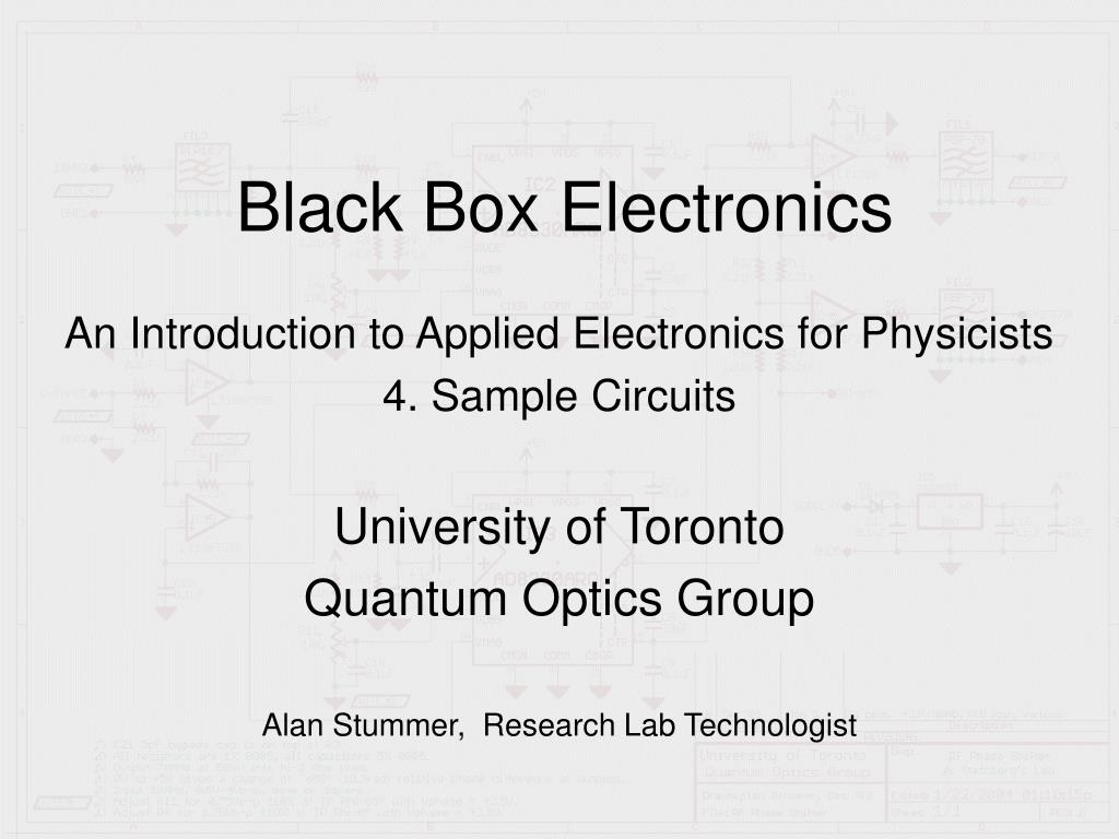PPT Black Box Electronics PowerPoint Presentation, free download ID