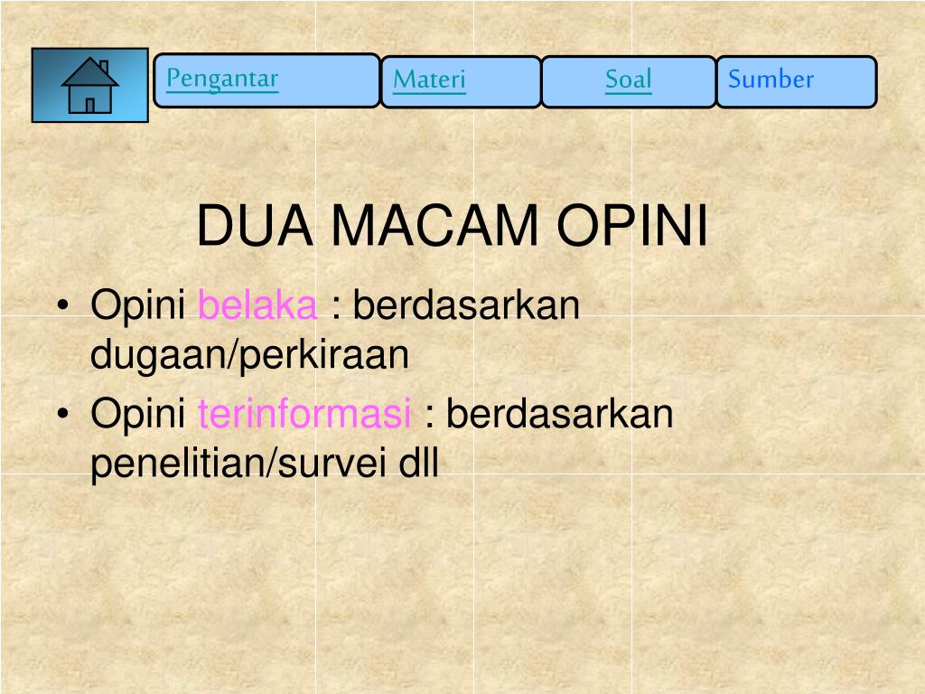 PPT FAKTA DAN PENDAPAT PowerPoint Presentation, free download ID