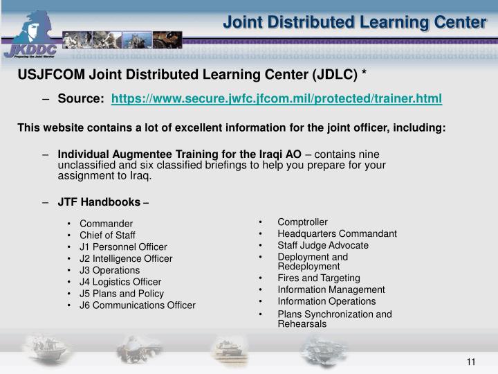 The Army The Army Distributed Learning Program