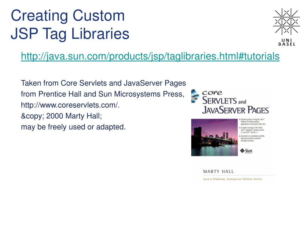PPT Creating Custom JSP Tag Libraries PowerPoint Presentation, free