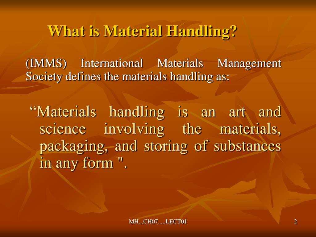 PPT What is Material Handling? PowerPoint Presentation, free download