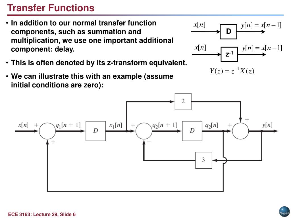 PPT LECTURE 29 TRANSFER FUNCTION REPRESENTATION PowerPoint