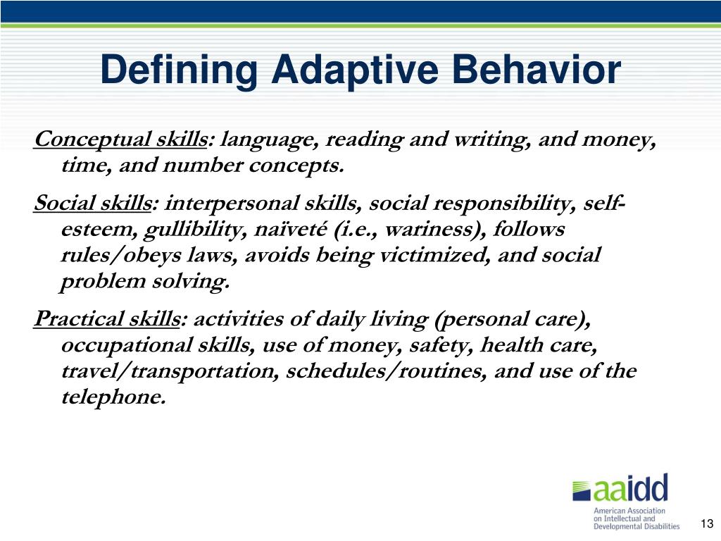 PPT Intellectual Disability Definition, Classification, and Systems