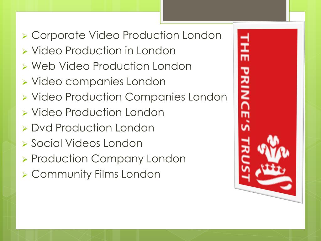 PPT Production Company London PowerPoint Presentation, free download