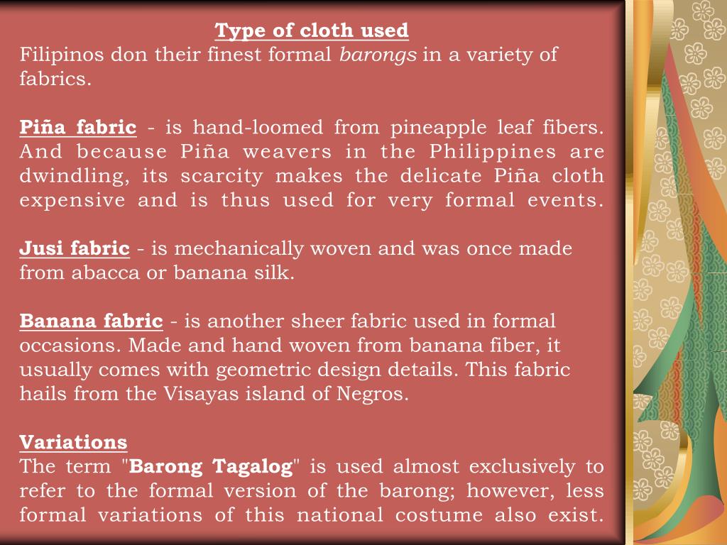 PPT Barong Tagalog PowerPoint Presentation, free download ID5100818