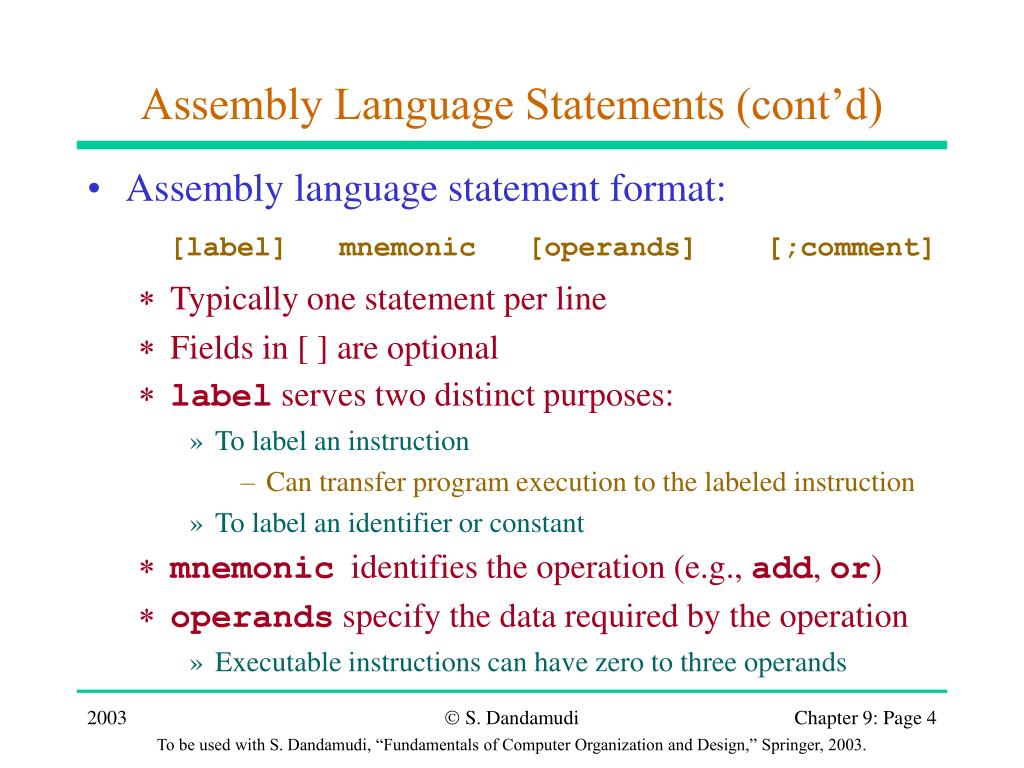 PPT Overview of Assembly Language PowerPoint Presentation, free