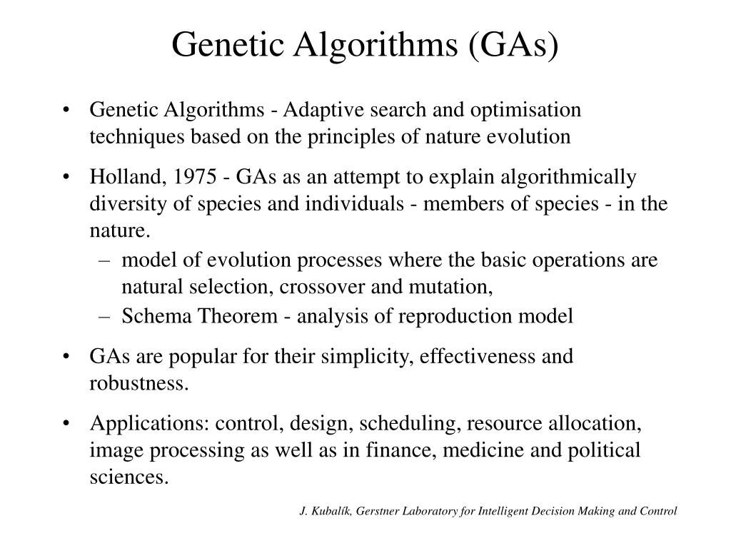PPT Algorithms (GAs) PowerPoint Presentation, free download