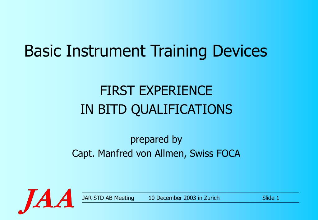 PPT Basic Instrument Training Devices PowerPoint Presentation, free download ID5106994
