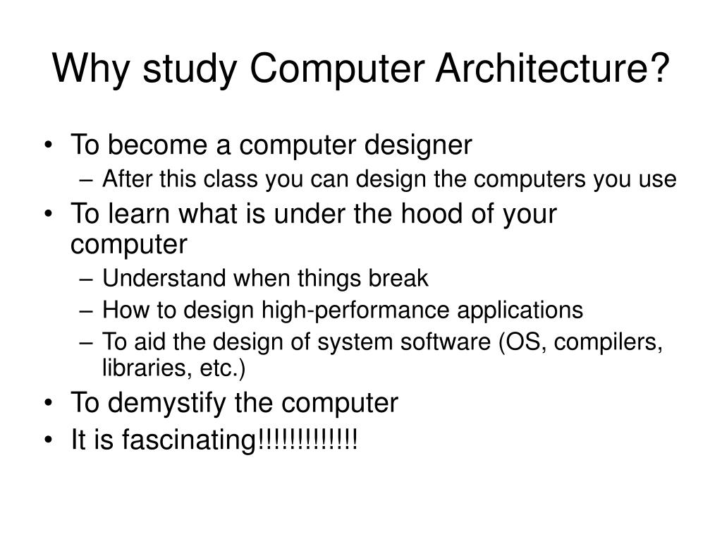 PPT INEL 4215 Computer Architecture and Organization Instructor
