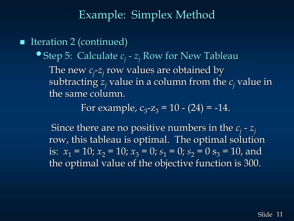 PPT Example Simplex Method PowerPoint Presentation, free download