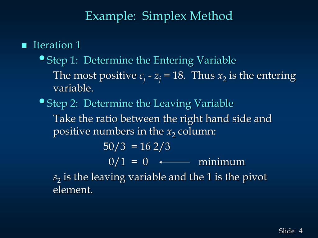 PPT Example Simplex Method PowerPoint Presentation, free download