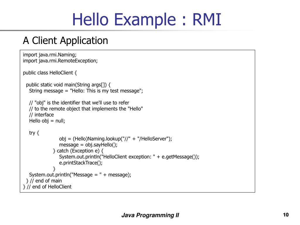 PPT Java Programming II PowerPoint Presentation, free download ID