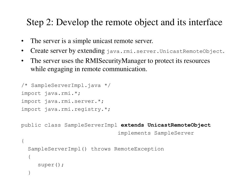PPT Java Remote Object Invocation (RMI) PowerPoint Presentation, free