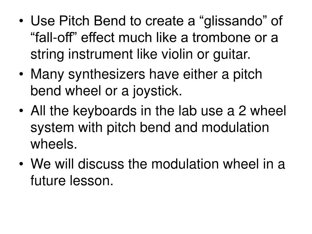 PPT Pitch Bending using a MIDI controller and FL STUDIO PowerPoint
