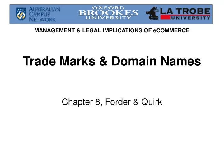 PPT Trade Marks & Domain Names PowerPoint Presentation, free download