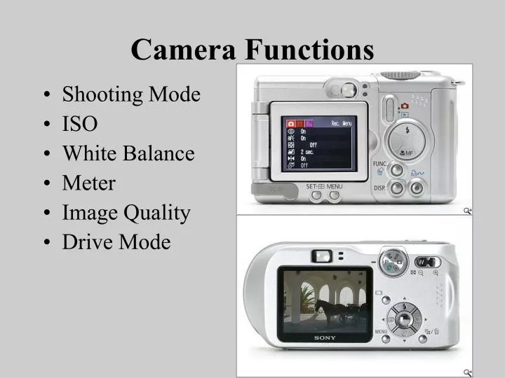 PPT Camera Functions PowerPoint Presentation, free download ID5116183