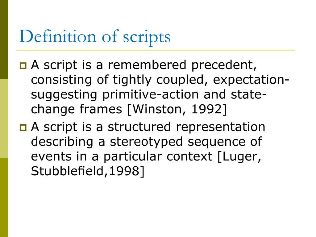 Script Meaning Psychology at Shirley Coons blog