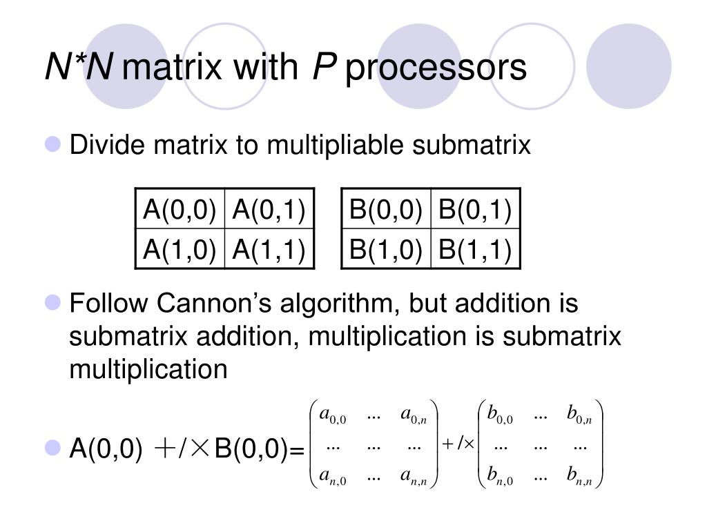 PPT CSE5304—Project Proposal Parallel Matrix Multiplication