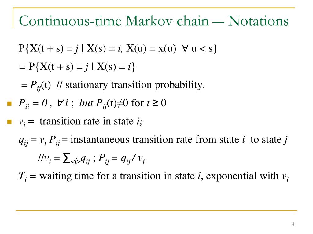 PPT IEG5300 Tutorial 5 Continuoustime Markov Chain PowerPoint