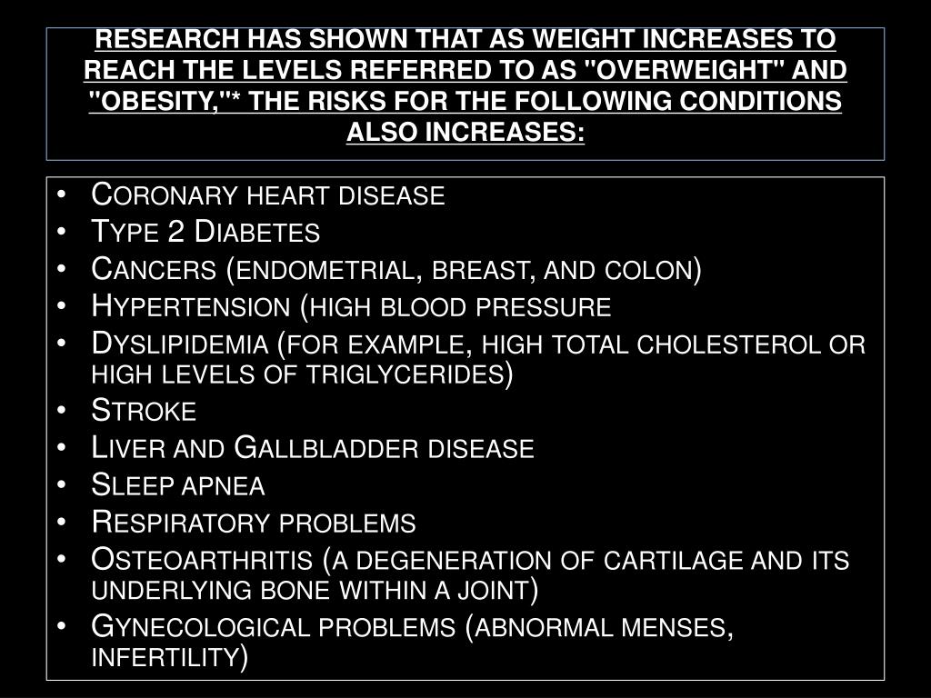 PPT Precipitating Factors Related to the Overweight and Obesity
