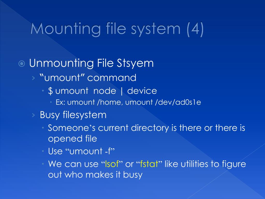 PPT Chapter 5 The Filesystem PowerPoint Presentation, free download