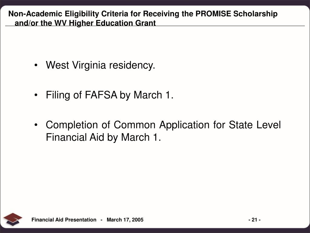 PPT Financial Aid in West Virginia PowerPoint Presentation, free
