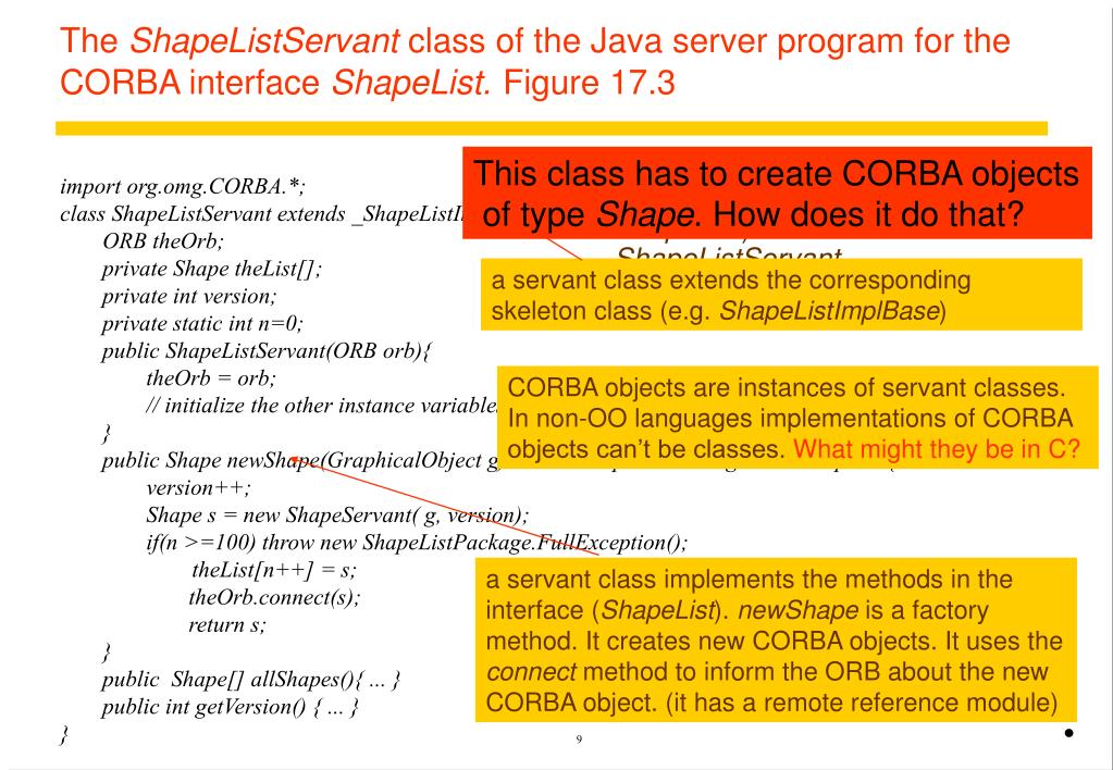 PPT Distributed Systems Course CORBA case study PowerPoint